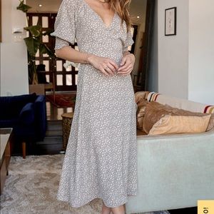 Green lulus boho dress